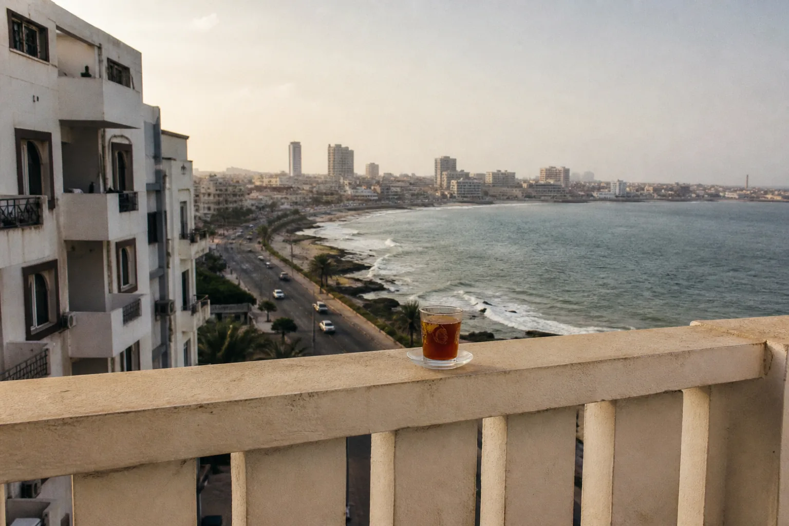 Vue urbaine de Dakar sous un ciel clair